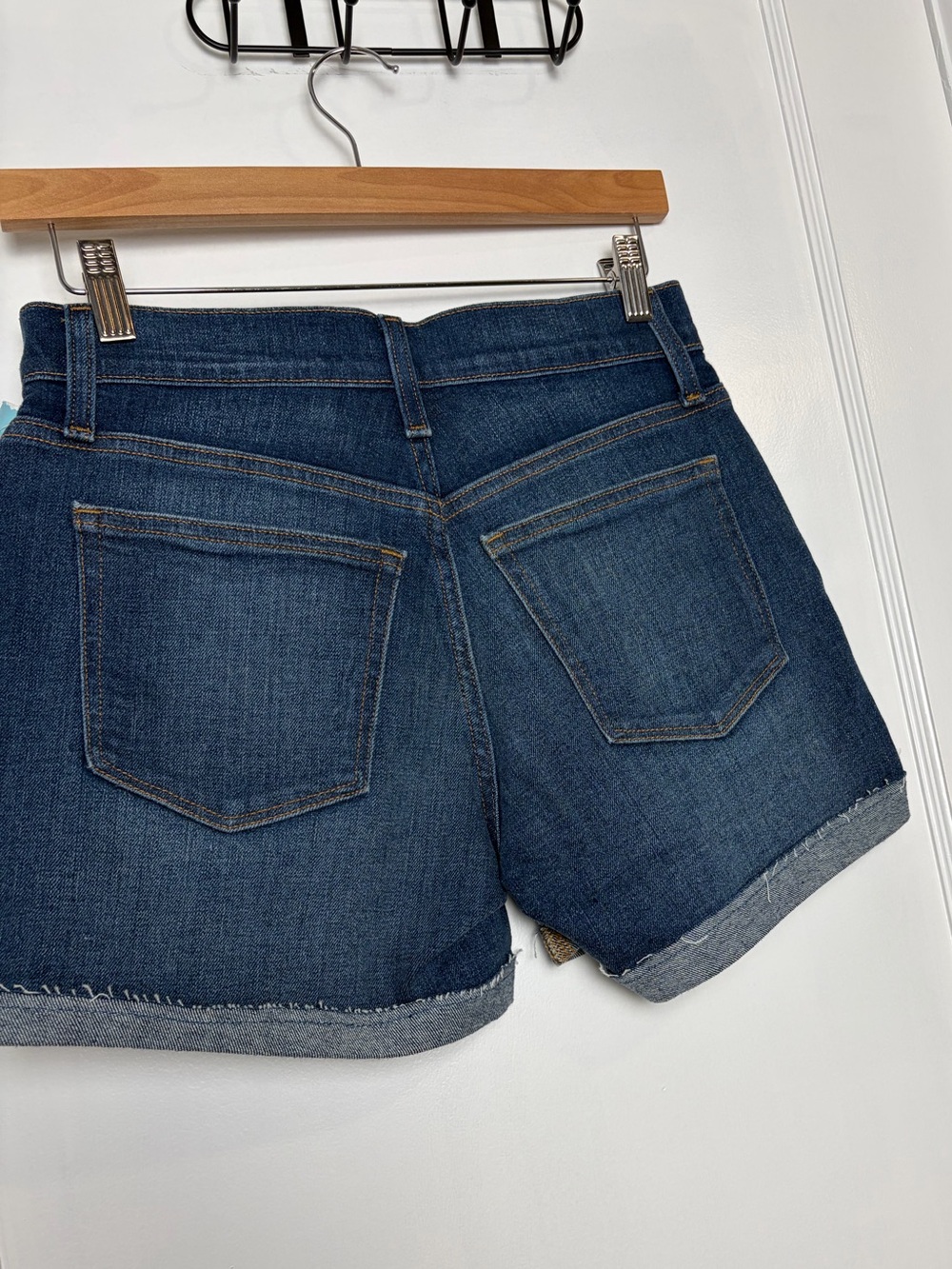 J Crew Classic Denim Jean Short in Dark Pacific Blue Wash - Picture 9 of 16